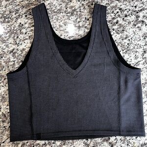 NWT Lululemon Ribbed Softstreme Cropped Tank Top - Black
